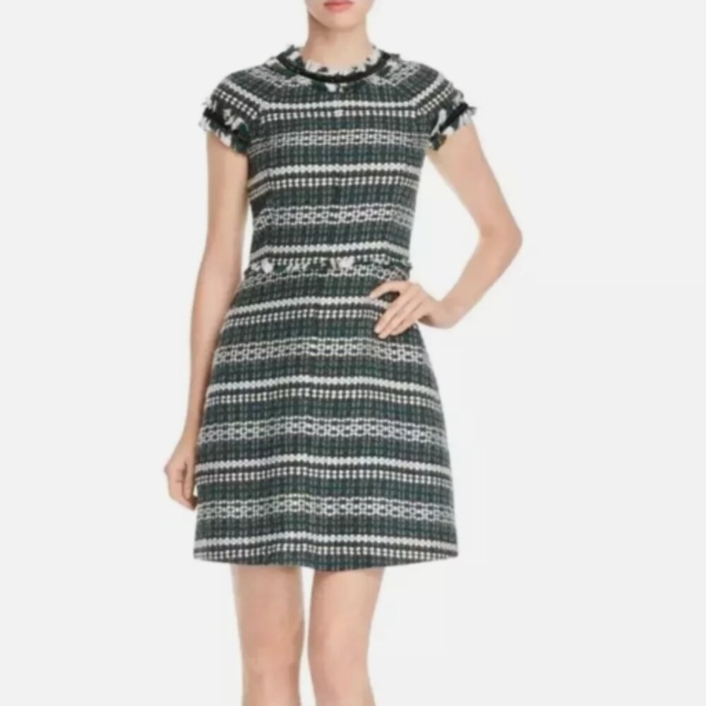 Tory Burch Black and White Mini Dress - Picture 7 of 10